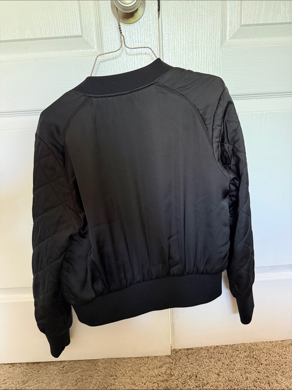 Forever 21 Black Quilted Bomber Jacket - Picture 5 of 5